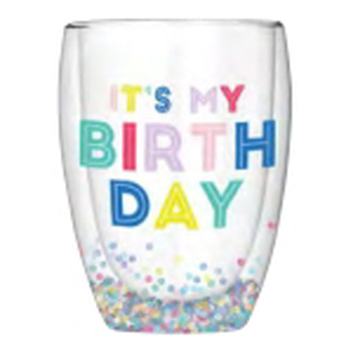 CONFETTI BIRTHDAY GLASS