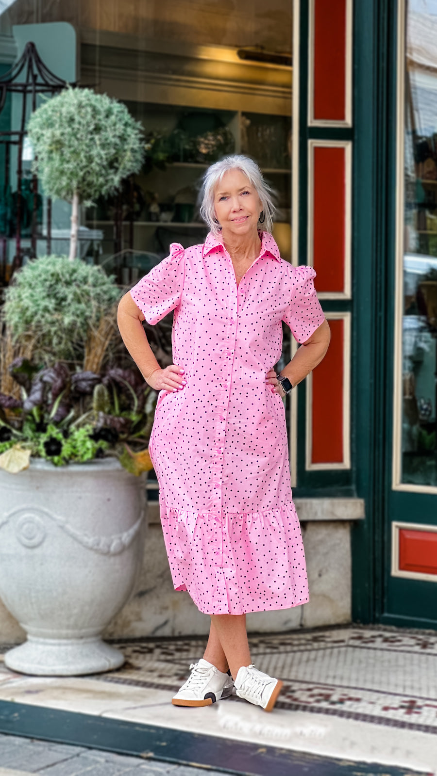 WIOLA POLKA DOT DRESS